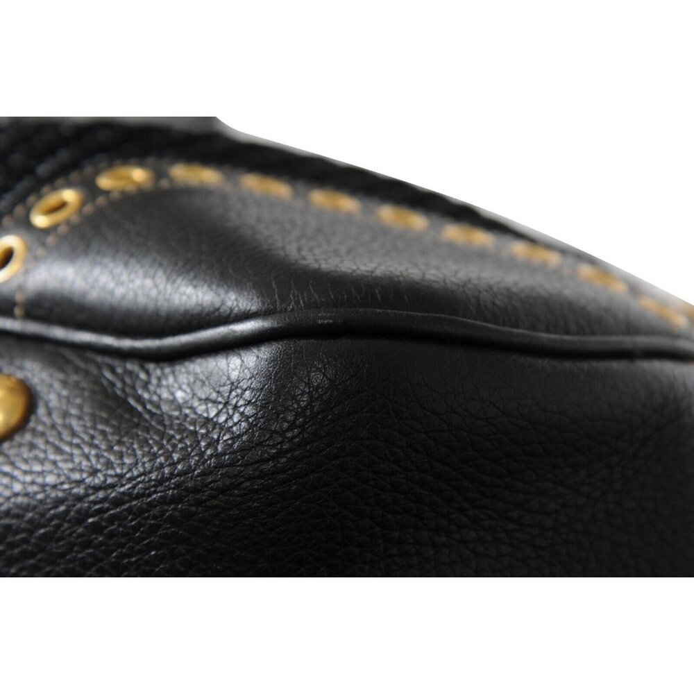 Prada Womens Paglia Vitello Daino Frame Satchel Shoulder Bag Black Woven Raffia - Picture 11 of 16